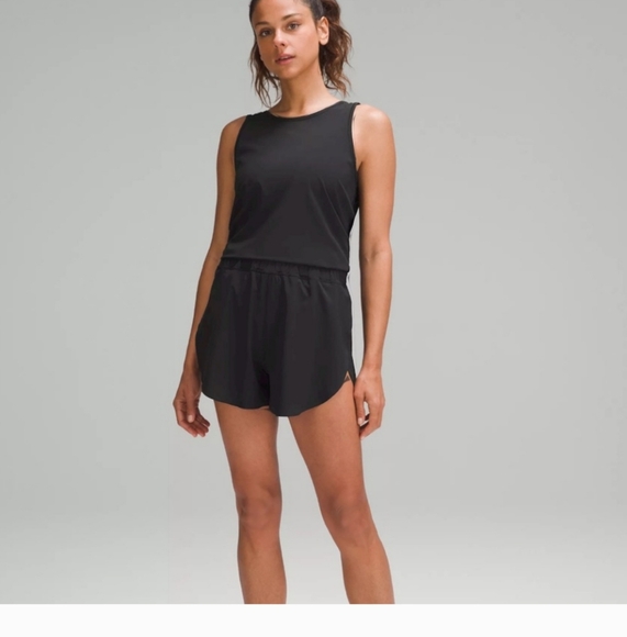 Lululemon open back romper black size 4 - Picture 1 of 4